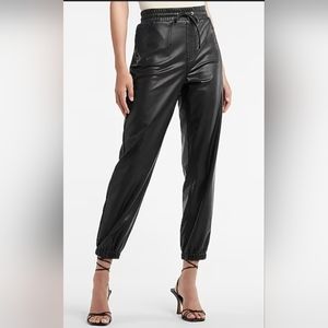 Express Like new - Faux Leather Joggers